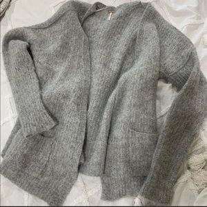 Free People Gray Cardigan